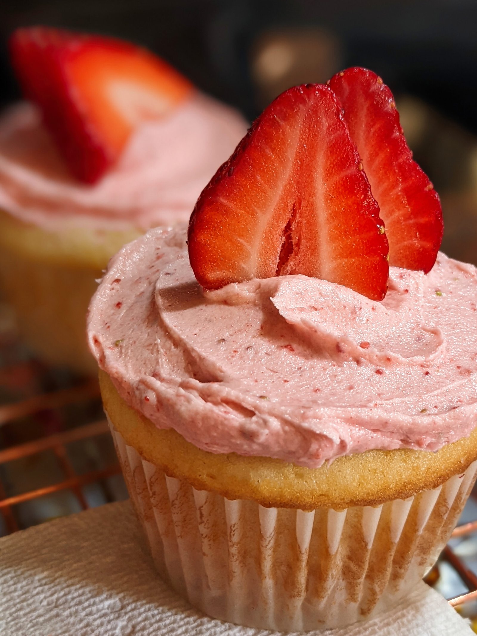 Strawberry Vanilla Cupcakes